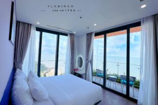 Flamingos Hải Tiến Ibiza 1702 – Deluxe room 61m, 2 phòng, view thẳng biển, ban công rộng