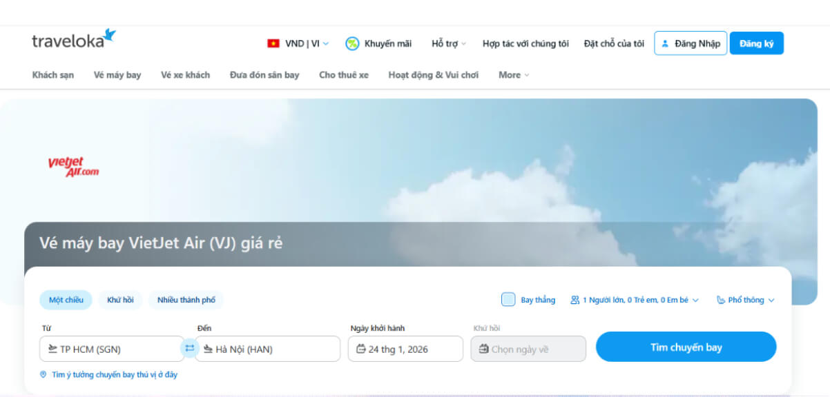 săn vé máy bay Tết VietJet 